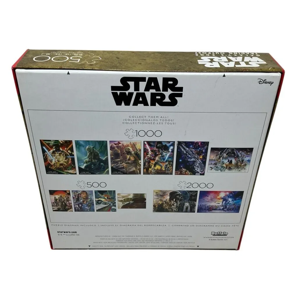 Star Wars Galaxys Edge Trading Outpost 500 Piece Jigsaw Puzzle Disney Buffalo